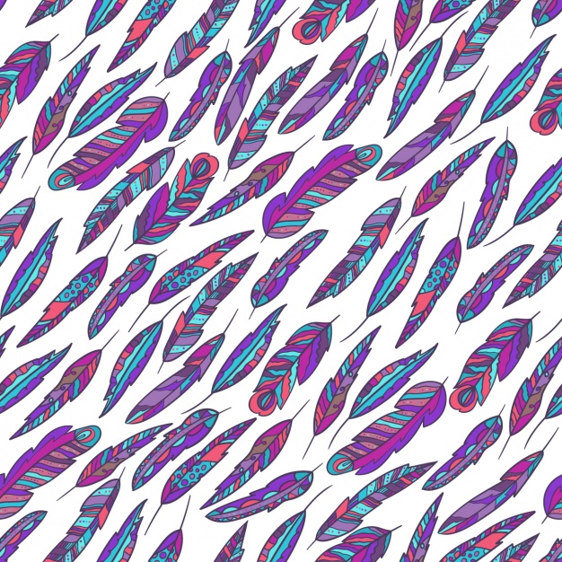 626x626 Modern Feather Pattern Vector Free Download