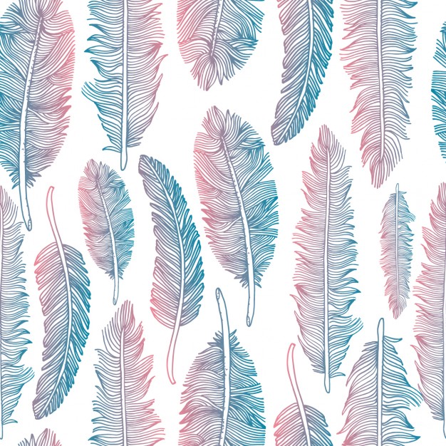 626x626 Colorful Tribal Feather Pattern Vector Free Download