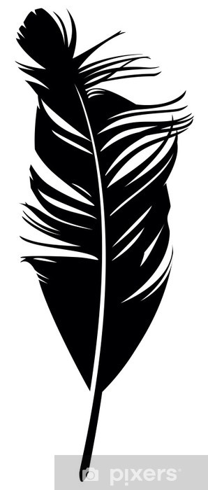 298x700 Feather Vector Illustration Sticker We Live To Change