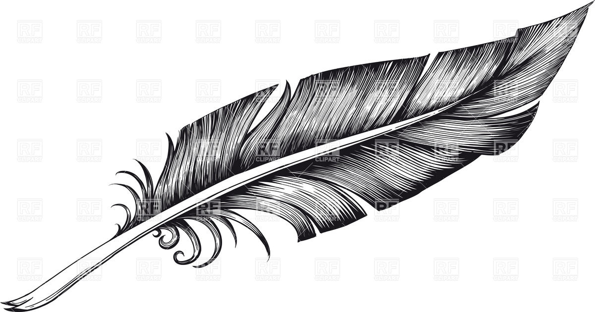 1200x630 Vintage Black And White Quill Pen
