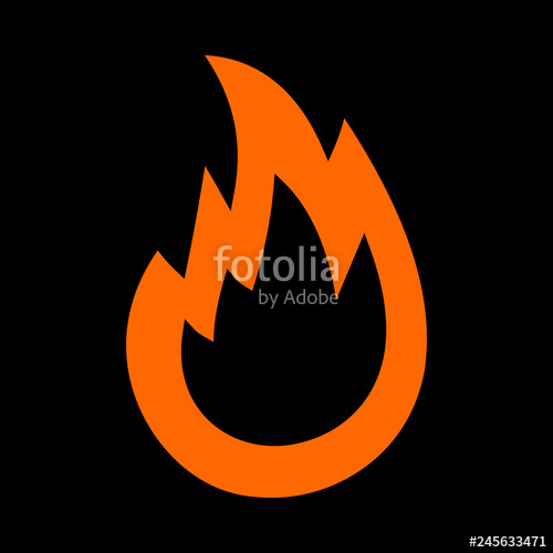 500x500 Hot Flame Fireball Vector Cartoon Stock Image And Royalty Free