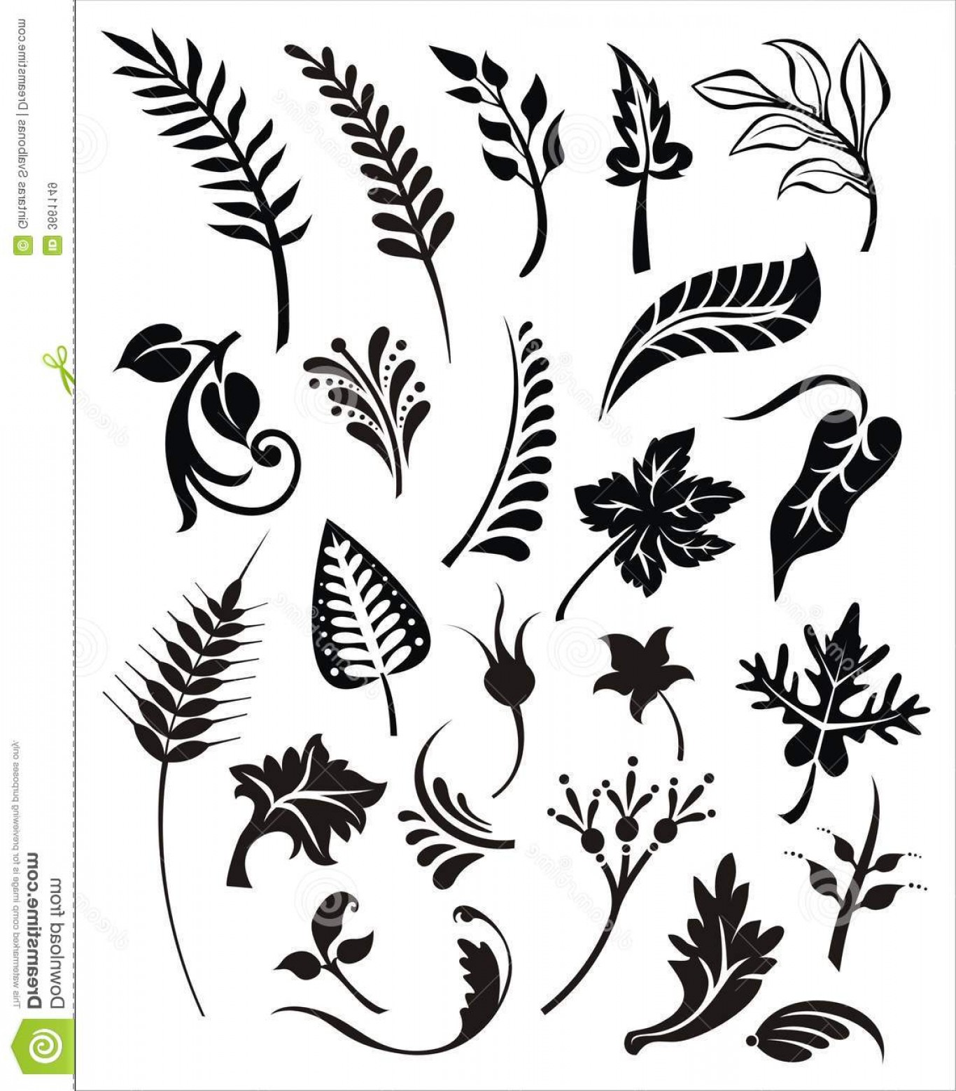 1366x1560 Royalty Free Stock Images Vector Foliage Set Image Cqrecords