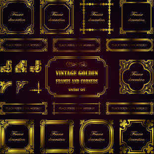 311x311 Gold Frame Border Vector Free Vector Download