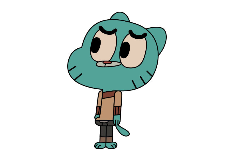 800x566 Gumball Watterson From The Amazing World Of Gumball Vector