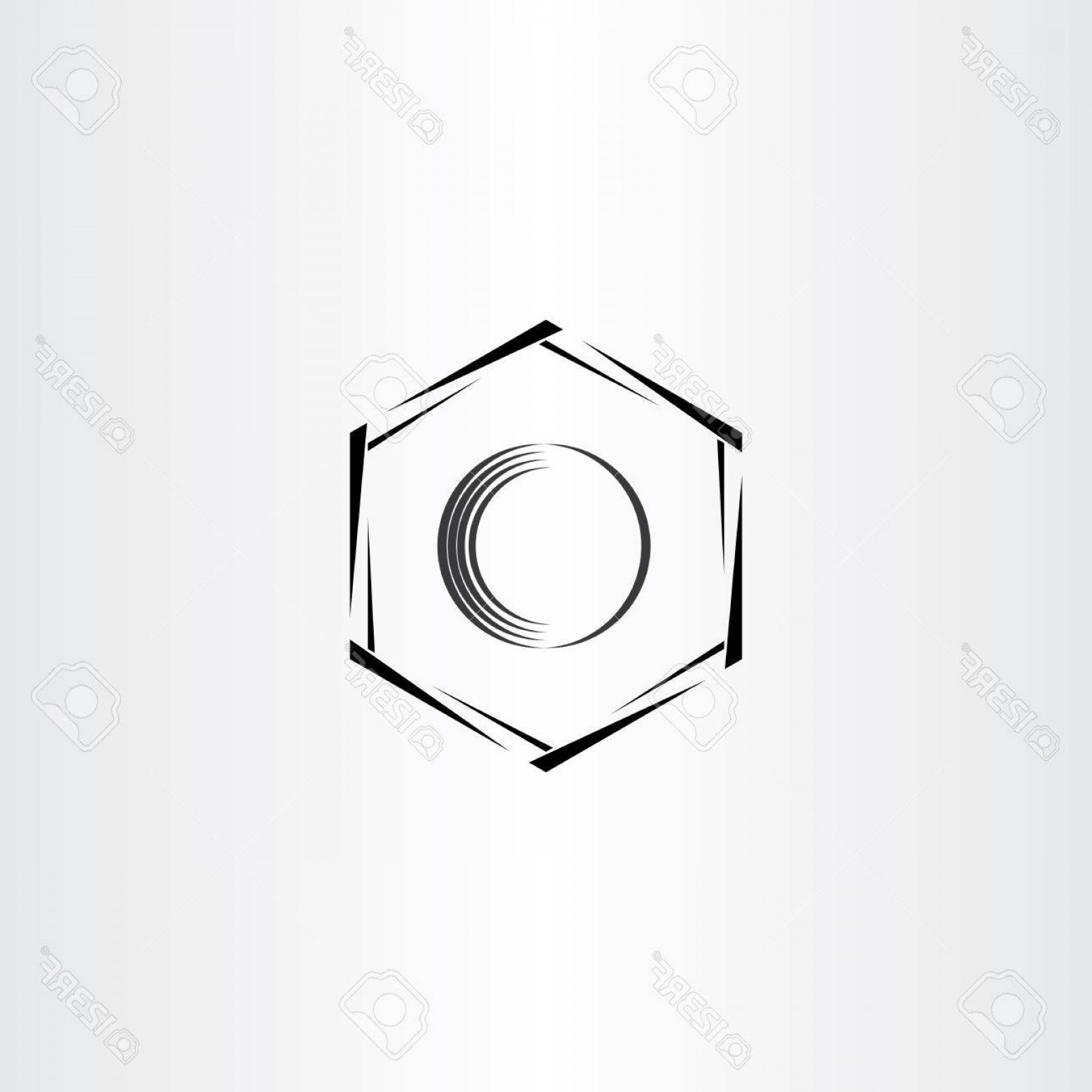1560x1560 Photostock Vector Mechanics Hex Nut Vector Icon Stylized Soidergi