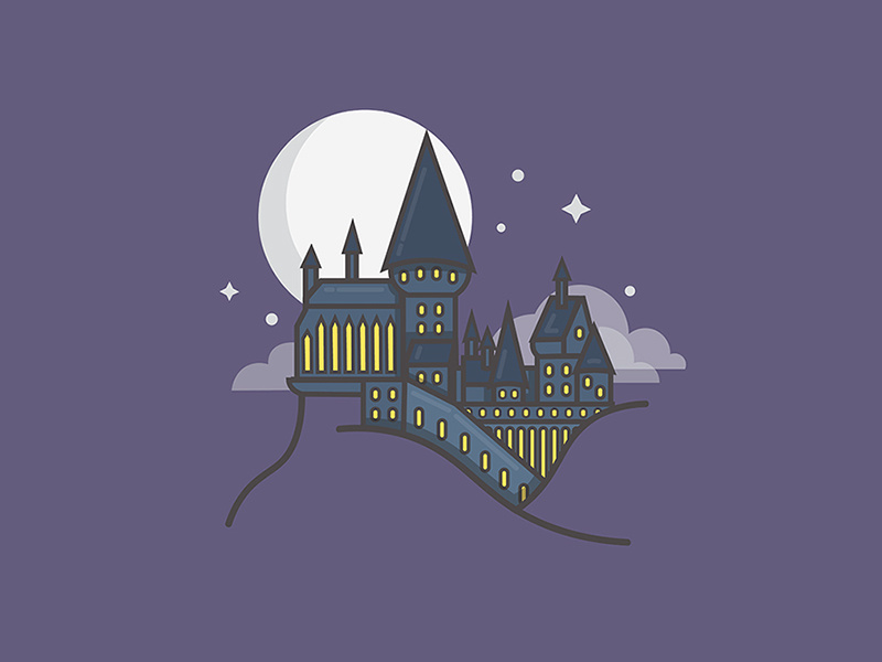 Hogwarts Castle Vector