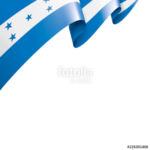 500x500 Honduras Flag, Vector Illustration On A White Background Stock