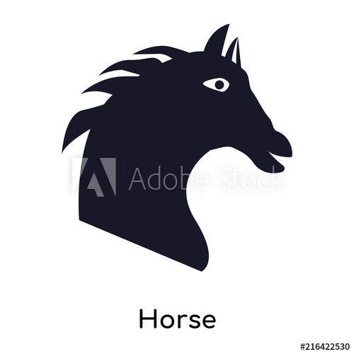 500x500 Horse Icon Isolated On White Background Modern And Editable Horse