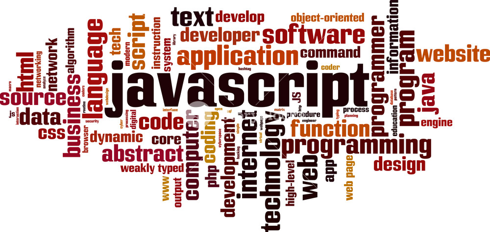 1000x475 Javascript Word Cloud Concept Vector Illustration Royalty Free