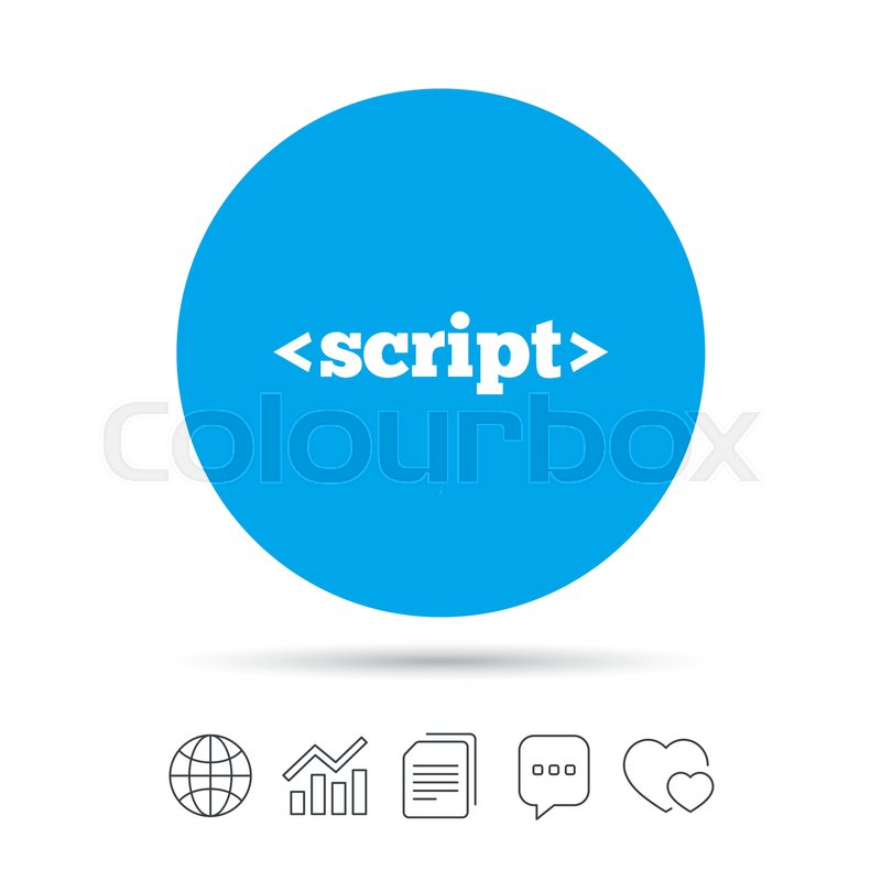 800x800 Script Sign Icon Javascript Code Stock Vector Colourbox