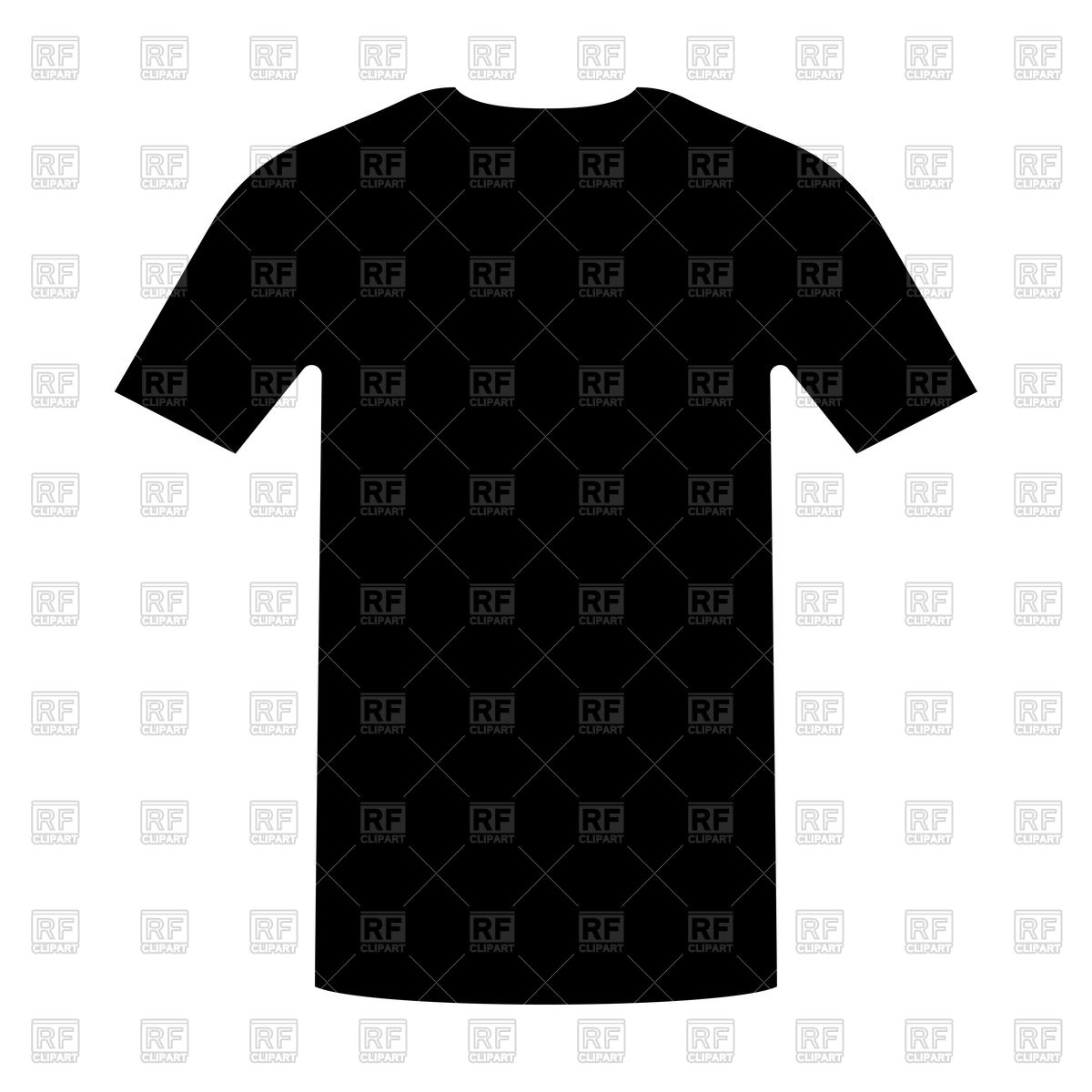 1200x1200 Black T Shirt Icon On White Background Vector Image Of Objects