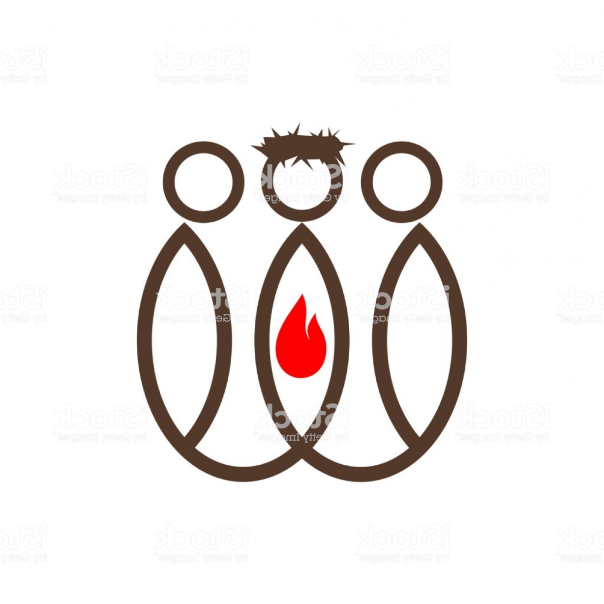 1228x1228 Flame Jesus Followers Leadership Biblical Figure Icon Blue Red