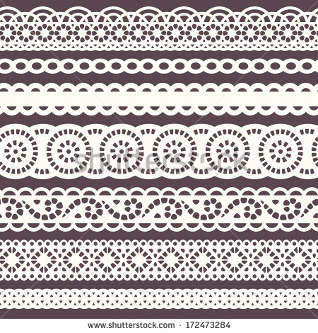 450x470 Lace Ribbon Vector Images