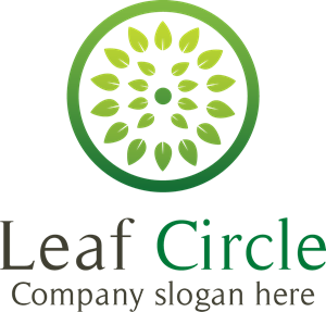 300x287 Leaf Circle Logo Vector