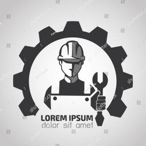 300x300 Construction Worker Maintenance Building Logo Vector Catchsplace