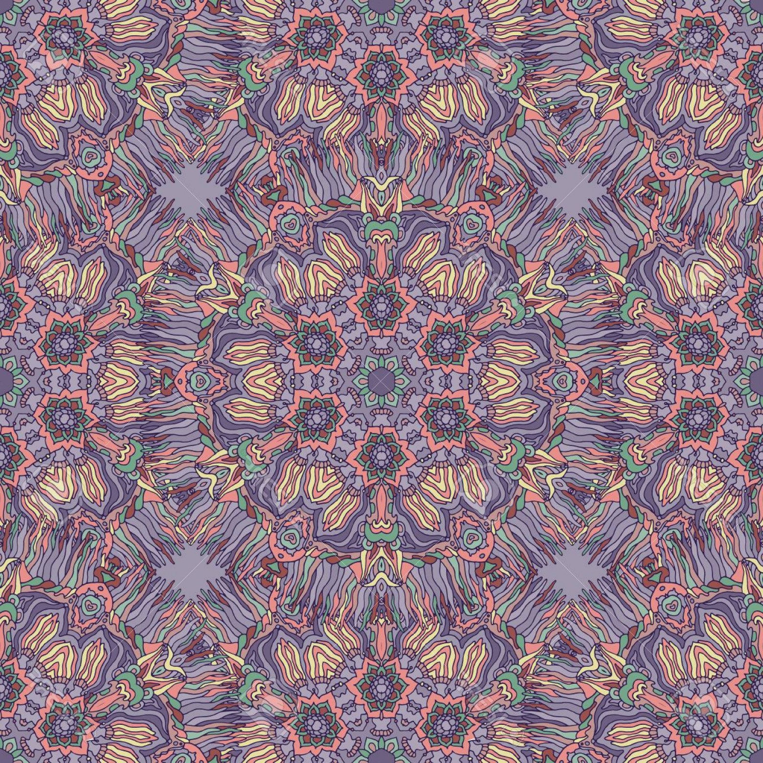 1560x1560 Photobright Psychedelic Kaleidoscope Mandala Seamless Pattern