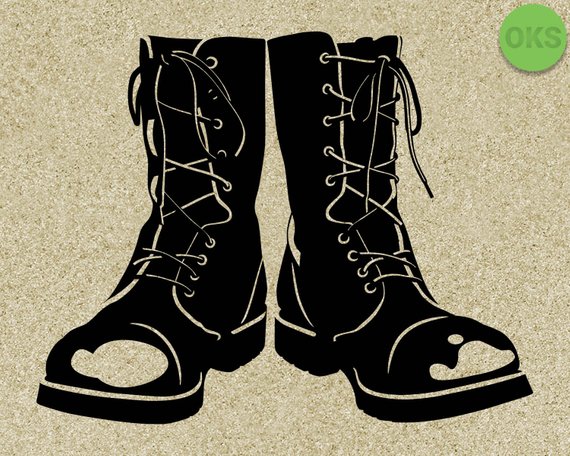570x456 Combat Boots Military Boots Files, Vector, Clipart