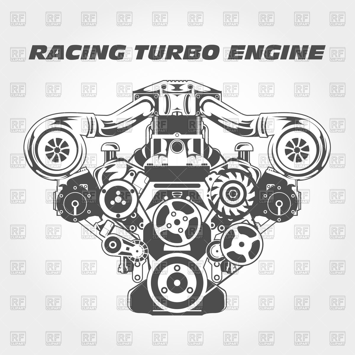 1200x1200 Racing Engine With Supercharger Power