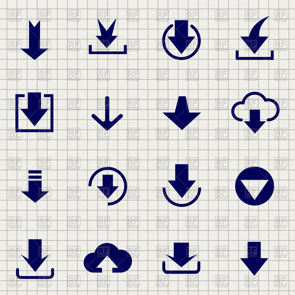 1200x1200 Downloading Icon Set On Notebook