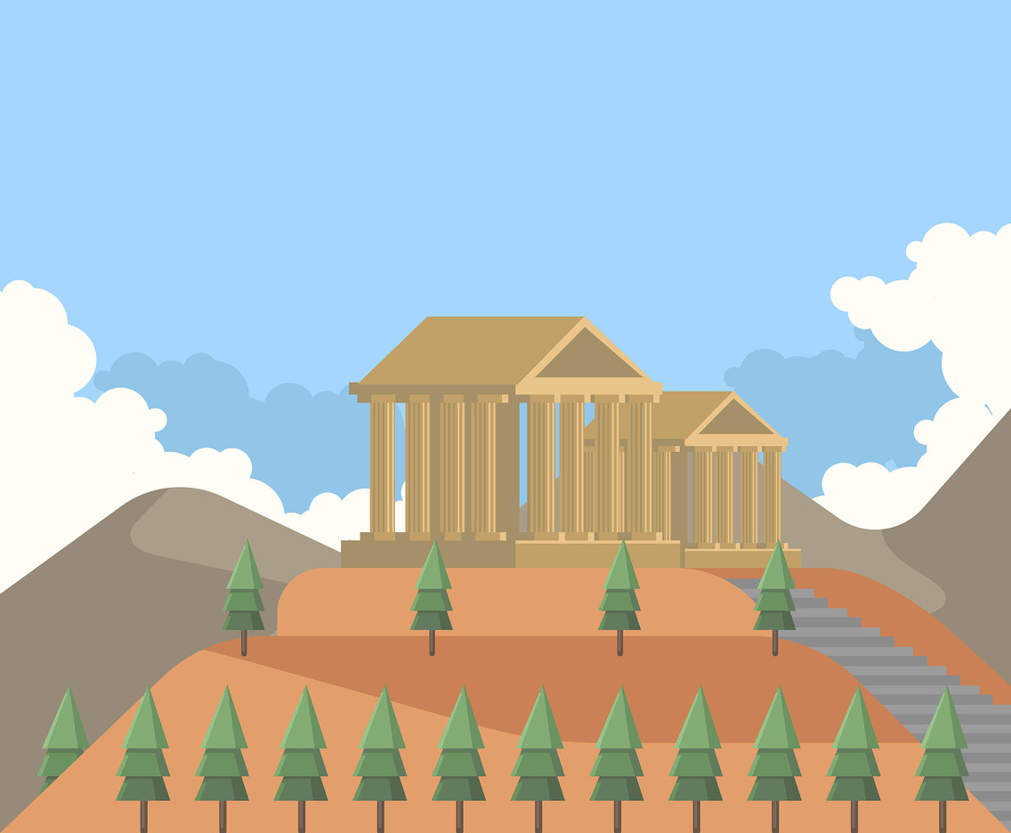 1136x936 Parthenon Of Athens Vector Vector Art Graphics