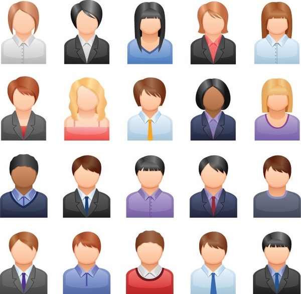 600x587 Free Vector Business People Icons Free Vector In Encapsulated
