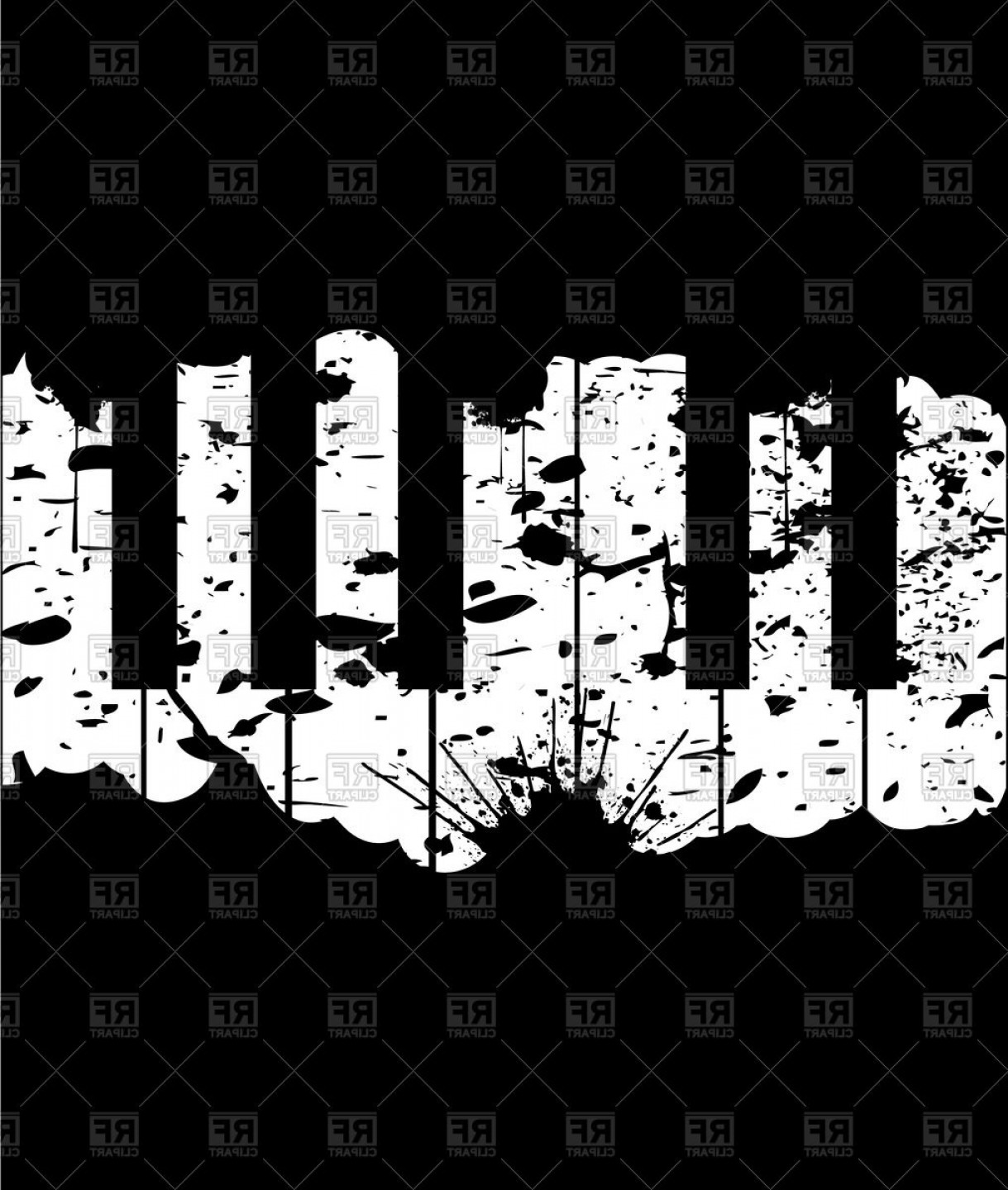 1219x1440 Piano Keys Grunge Background Vector Clipart Cqrecords