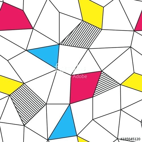 500x500 Geometric Triangle Pattern Vector