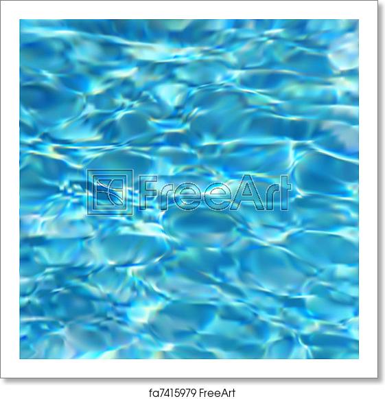 561x581 Free Art Print Of Swimming Pool Water Vector Texture Blue