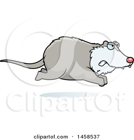 450x470 Clipart Of A Mad Possum Running