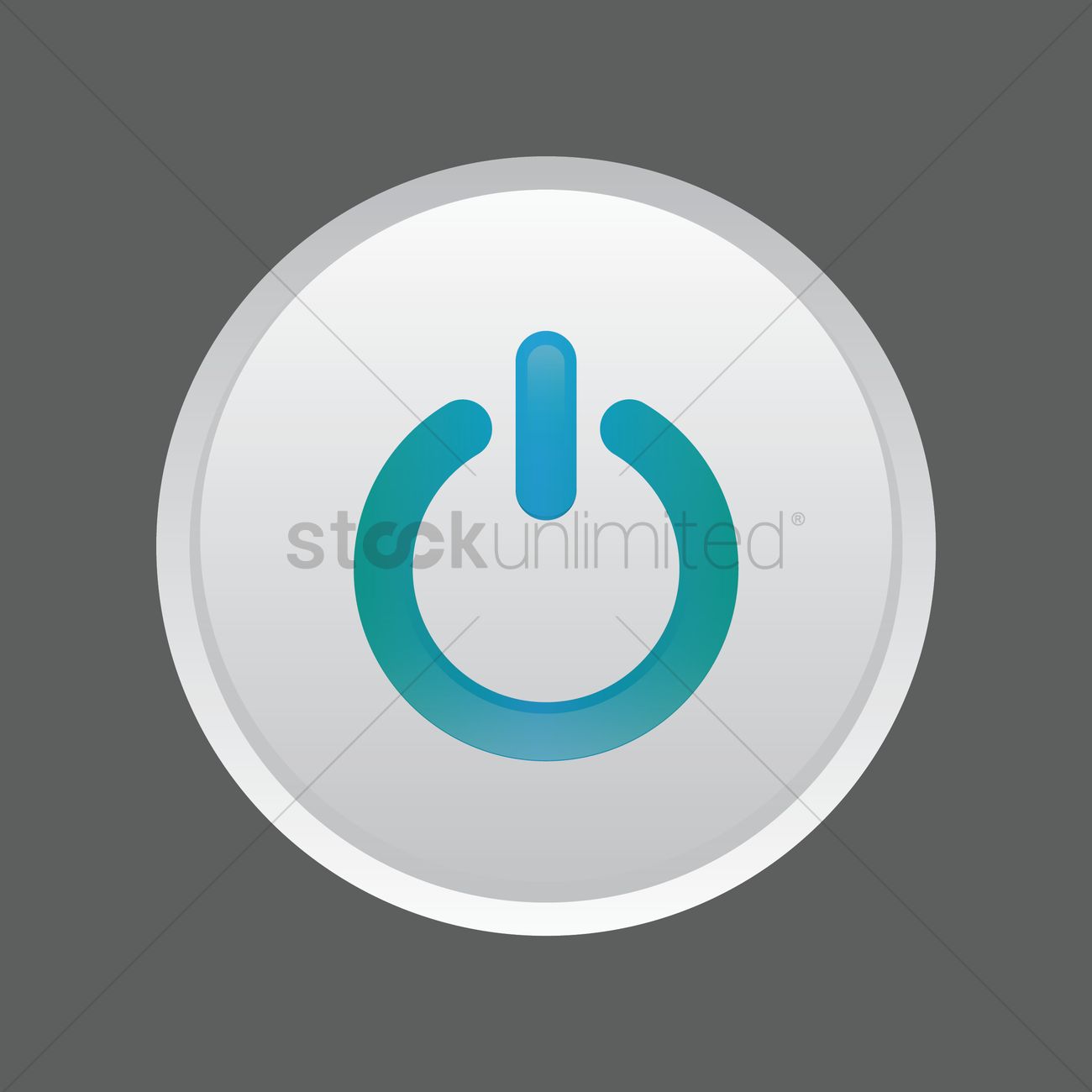 1300x1300 Power Button Vector Image