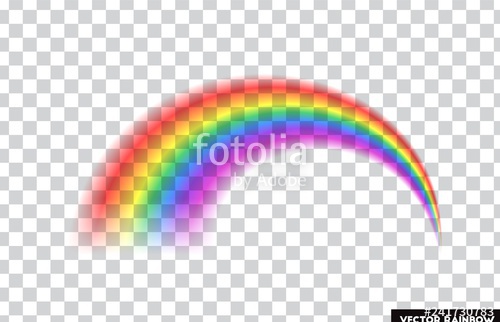 500x322 Transparent Rainbow Vector Illustration Realistic Raibow