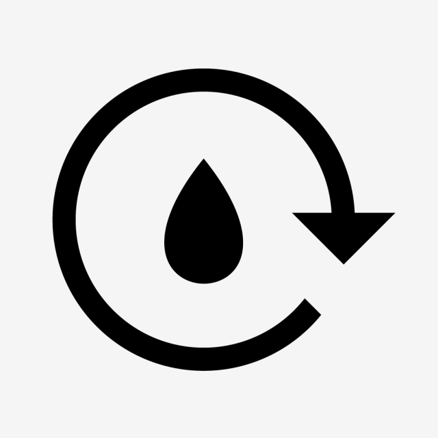 640x640 Vector Water Recycle Icon, Recycle, Water, Save Water Png