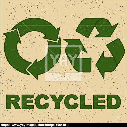 512x512 Recycled Signs Printed On Recycled Paper Vector