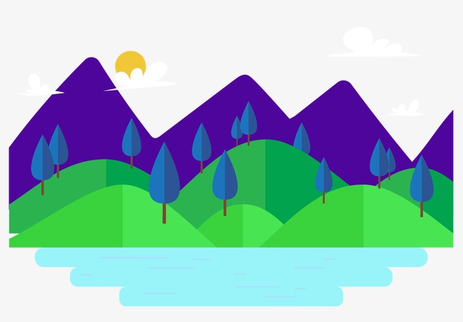 650x452 Vector Trees River, Trees, River, Landscape Png And Vector