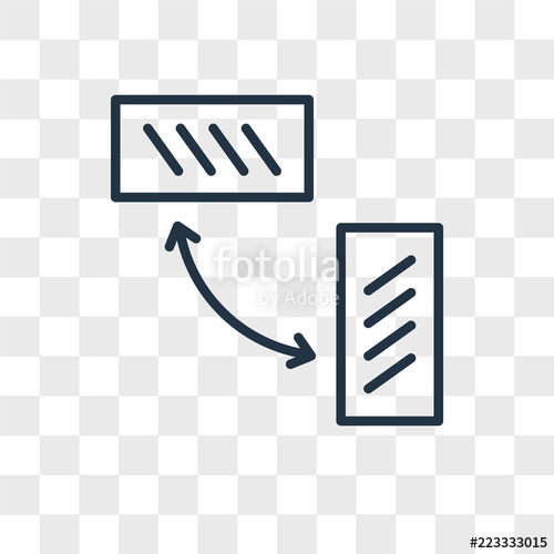 500x500 Rotate Icon Vector Isolated On White Background, Rotate Sign