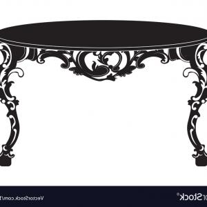 300x300 Vintage Baroque Round Table Vector Hoodamathrun