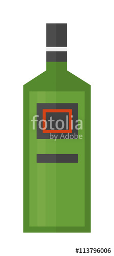 224x500 Rum Bottle Vector Illustration Stock Image And Royalty Free