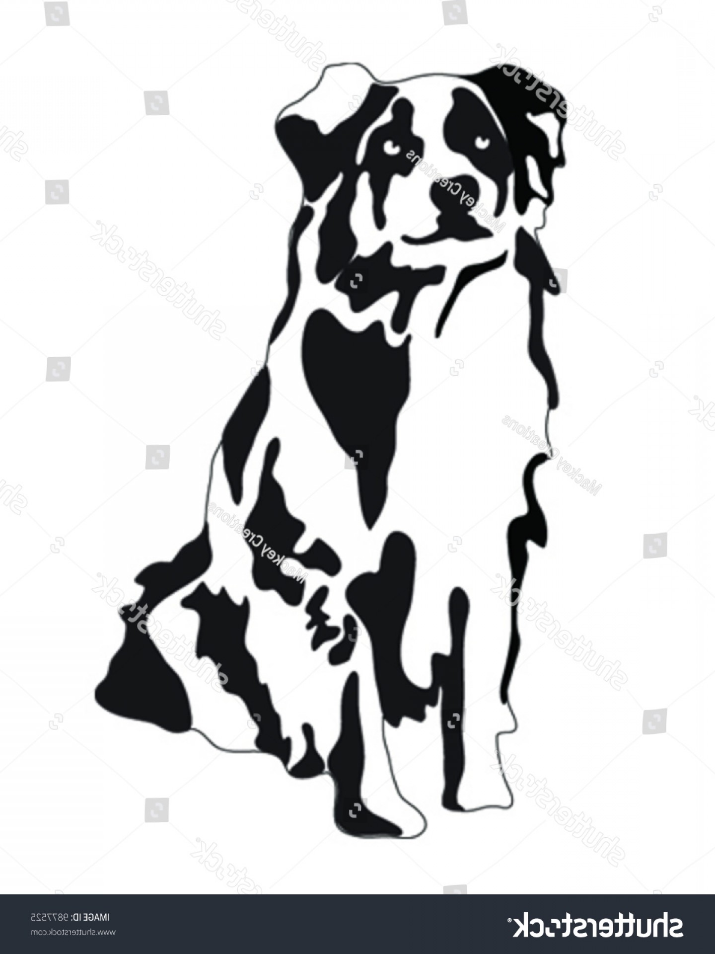 1440x1920 Australian Shepherd Vector Graphic Soidergi