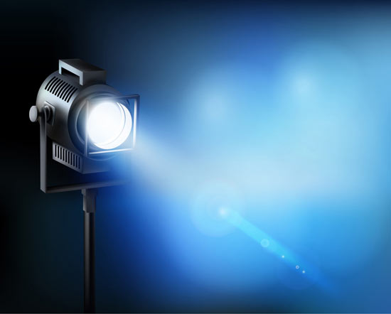 550x442 Spotlight Vector