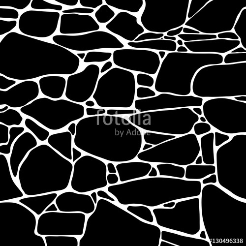 500x500 Seamless Stone Wall Pattern Vector Texture Illustration Stock