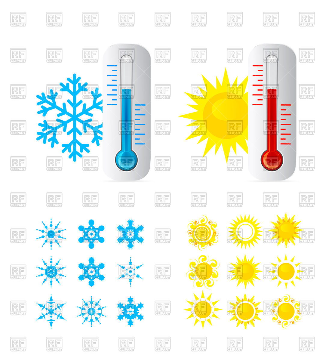 1114x1200 Thermometer Icons