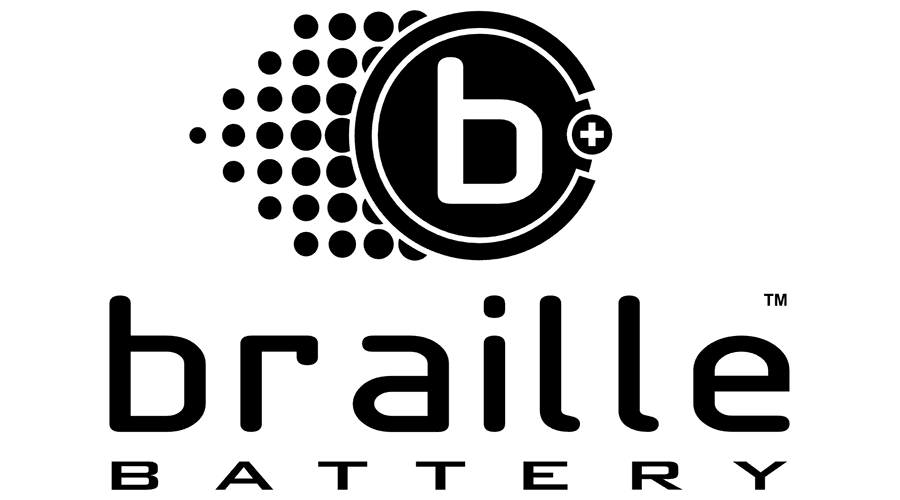 900x500 Braille Battery Vector Logo Free Download