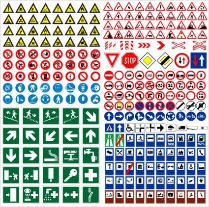425x422 Road Traffic Signs Vector Design Tools Traffic Symbols, Signs