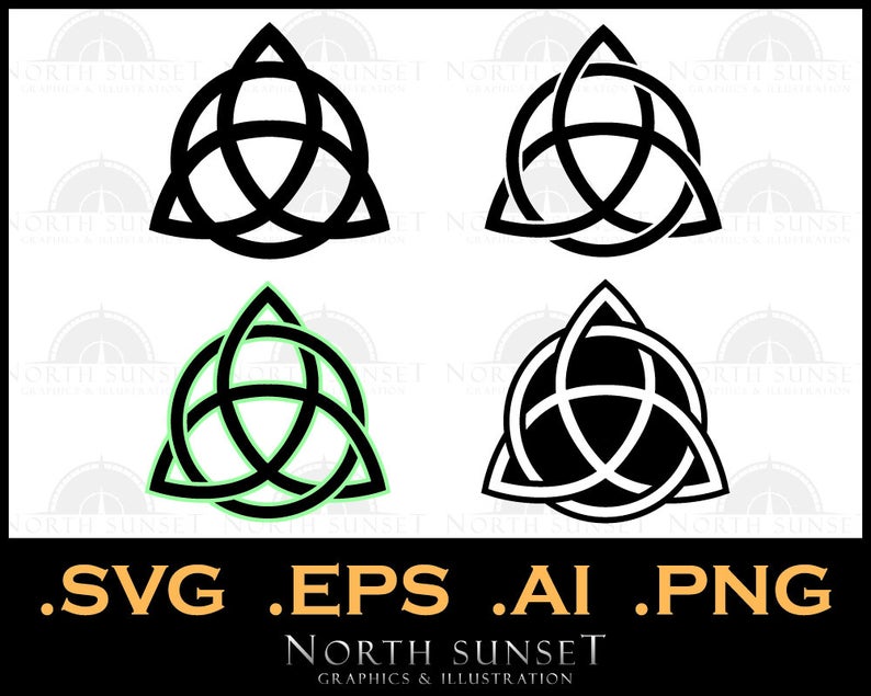 794x635 Trinity Knot Vector Illustration Celtic Trinity Viking Etsy