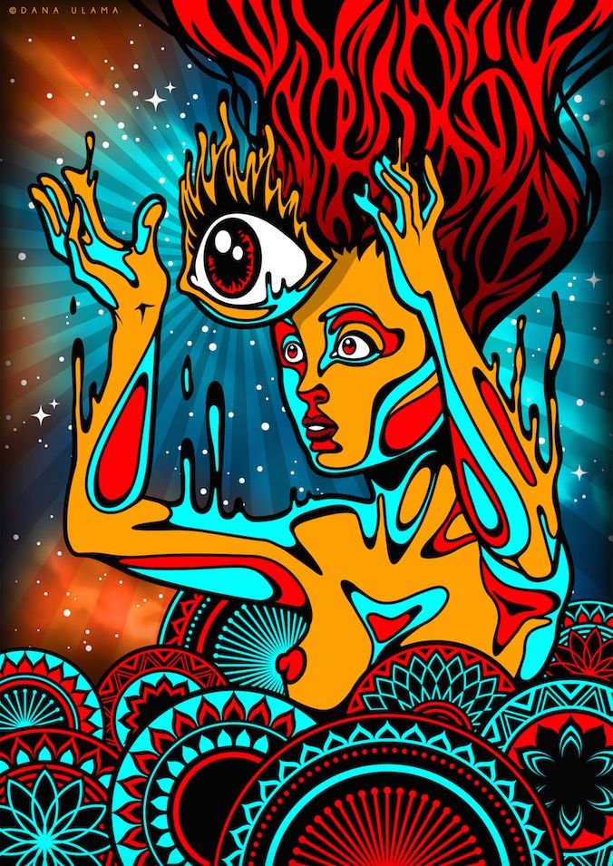 676x955 Trippy Third Eye Psytrance Goa Psychedelic Space Vector Digital