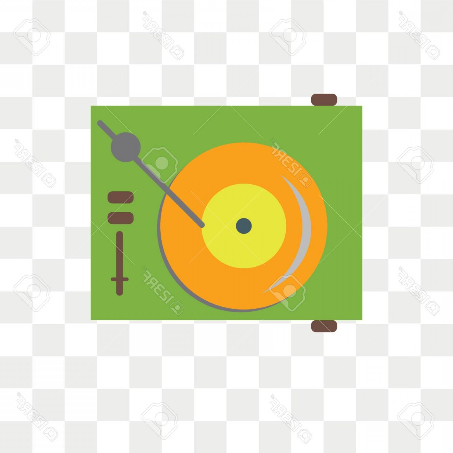 1560x1560 Photostock Vector Turntable Vector Icon Isolated On Transparent