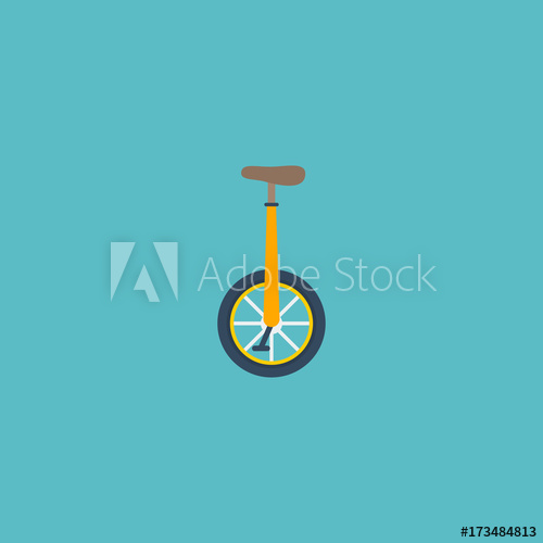 500x500 Flat Icon Monocycle Element Vector Illustration Of Flat Icon