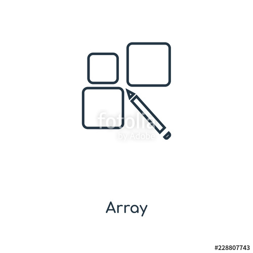 500x500 Array Icon Vector Stock Image And Royalty Free Vector