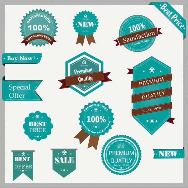 600x600 Vintage Badges Free Vector In Adobe Illustrator