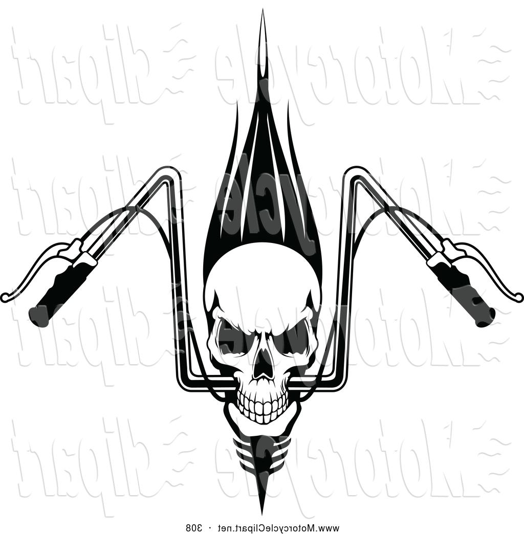 1024x1044 Unique Front View Motorcycle Handle Bars Vector Library Vector